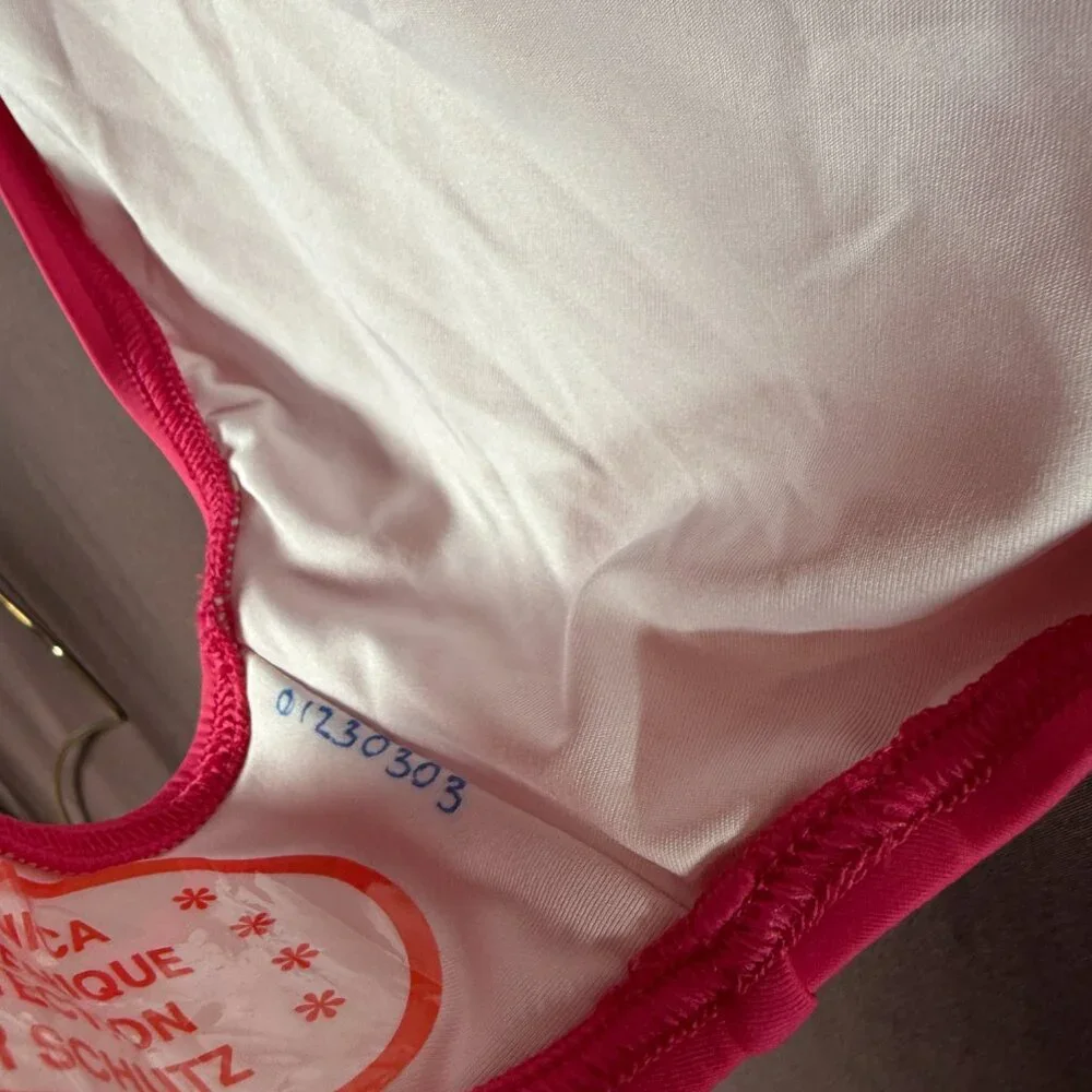 Lands' End Women's 4-16‎ LONG Hot Pink Bikini Swim Bottoms High Waisted Chlorine